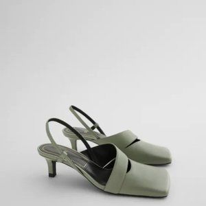 Zara Square Toed Leather Shoes